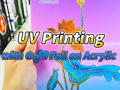 Baosiwei UV printing: The Magic of UV Printing with Gold Foil on Acrylic