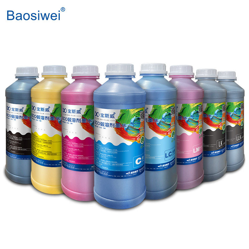 Baosiwei Eco Solvent Ink Suitable For Various Print Heads / 8 Color